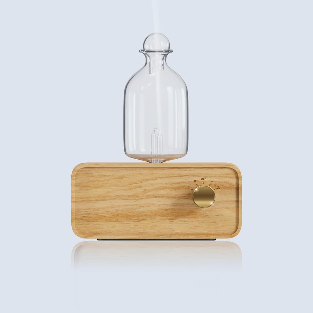 Unique Wood Glass Oil Diffuser